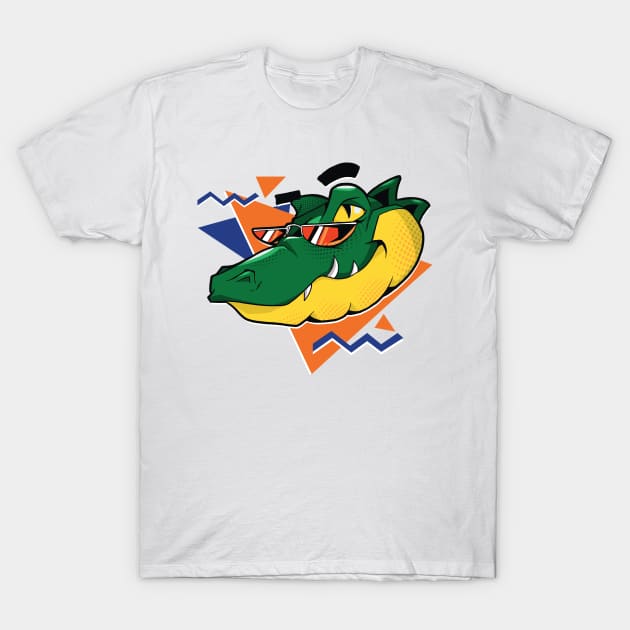 Retro 90s Alligator Head Cartoon // Old School Gator